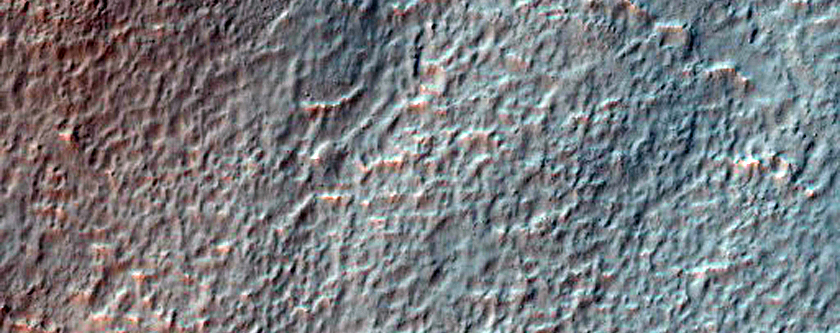 Gullies in Crater on Rim of Newton Crater
