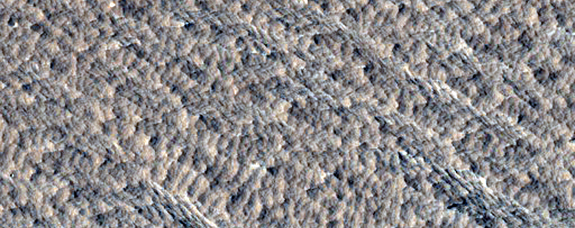 Scarp in Medusae Fossae Formation
