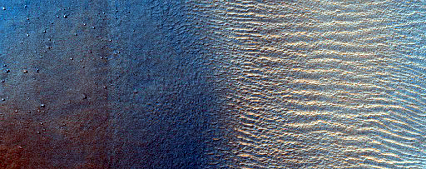 Mini-Chaos Terrain East of Hooke Crater
