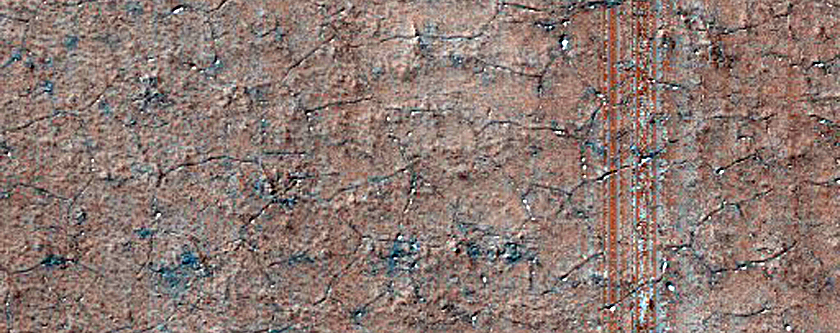 Spider Terrain Not on South Polar Layered Deposit
