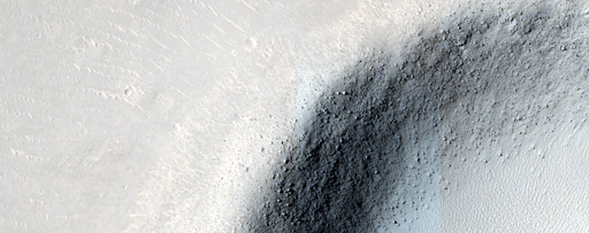 Cratered Terrain East of Licus Vallis
