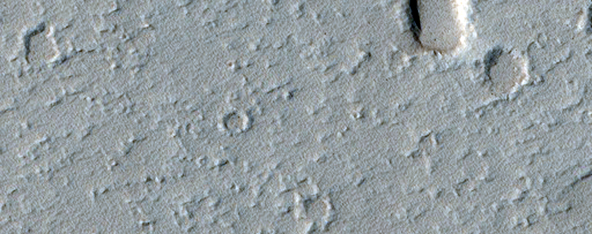 Flow Features Near Arimanes Rupes East of Mangala Valles
