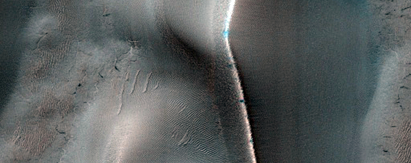 Monitor Changes in Richardson Crater Dune Field
