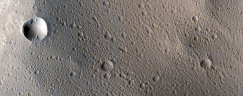 Northwest of Olympus Mons

