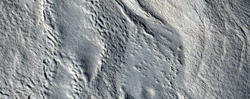 Ridges and Pits in Tempe Terra
