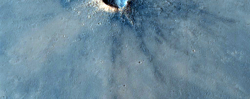 Very Fresh Small Impact Crater
