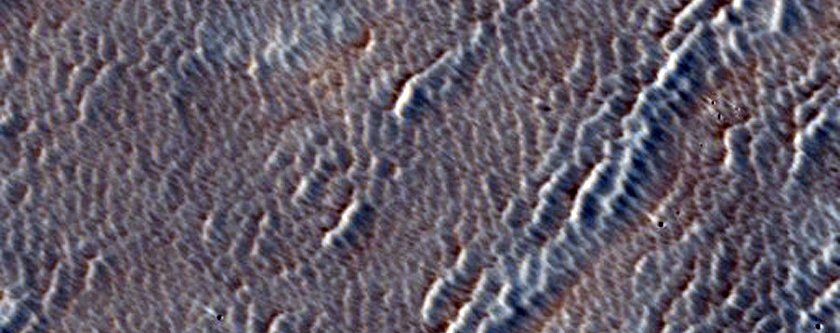 Portion of Lobe Off Arsia Mons West Flank
