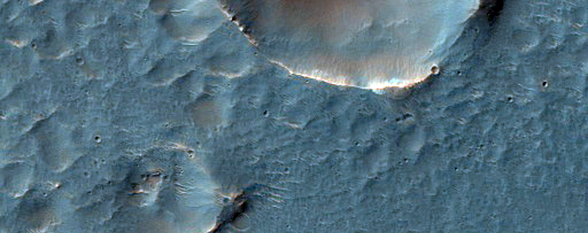 Hale Crater Ejecta and Surrounding Plains
