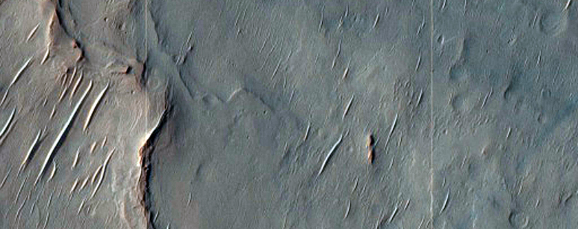 Crater with Alluvial Fans
