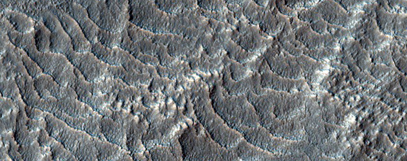 Small Ridges in Rabe Crater
