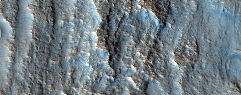 Bonestell Crater Ejecta
