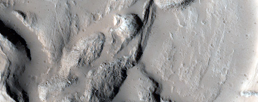 Ceraunius Fossae Impact Crater
