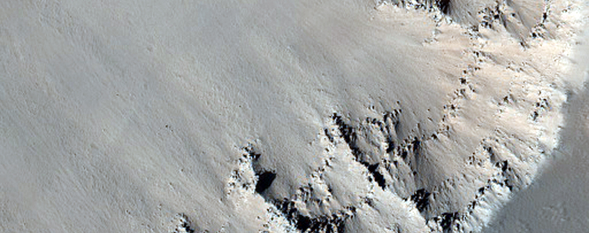 Layers in Pits in Northern Mid-Latitudes
