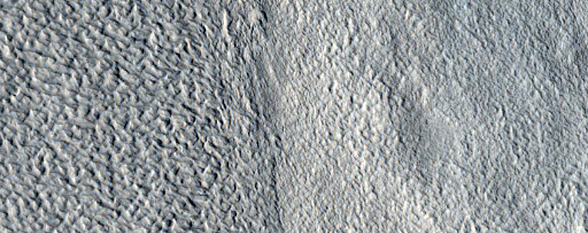 Channel in Mamers Vallis Crater with Possible Phyllosilicates
