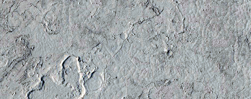 Margin of Athabasca Valles Lava Flow
