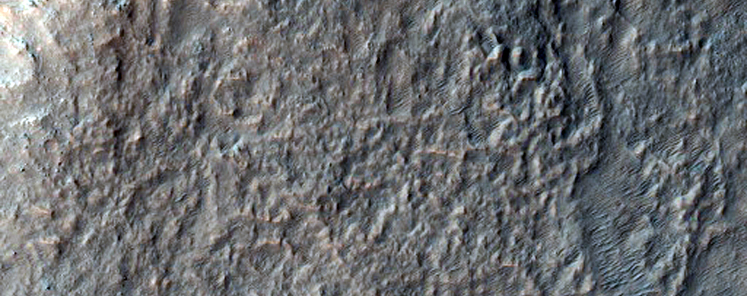 Rocky Terrain Northwest of Hellas Planitia
