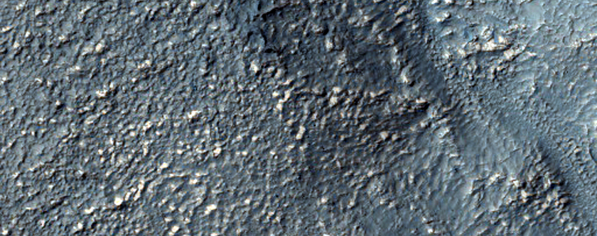 Landforms on Wall of Hartwig Crater
