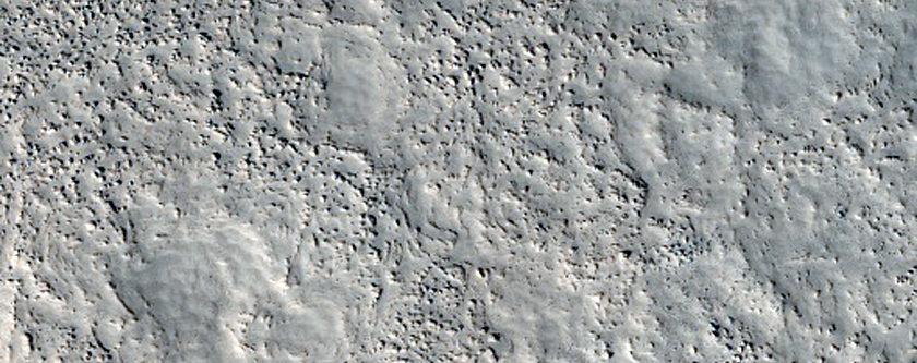 Lyot Crater Eastern Ejecta Contacts
