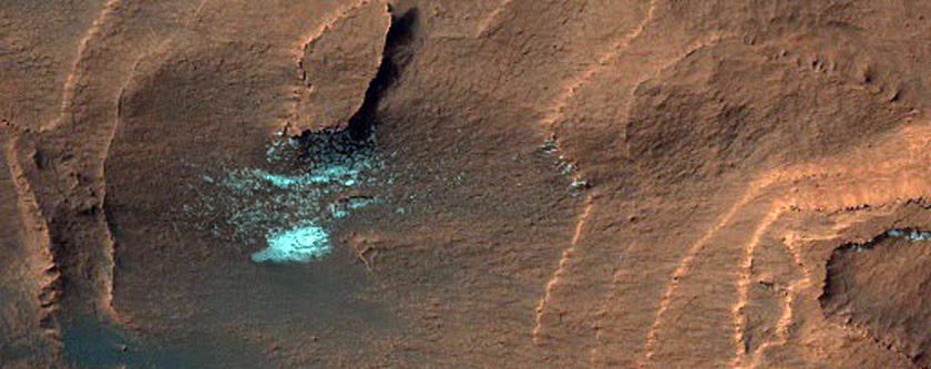 Layered Deposit in Galle Crater
