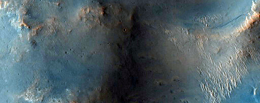 Bopolu Crater Ejecta and Southeast Rim of Miyamoto Crater
