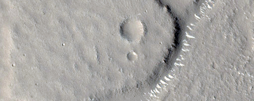 Fracture in Utopia Planitia
