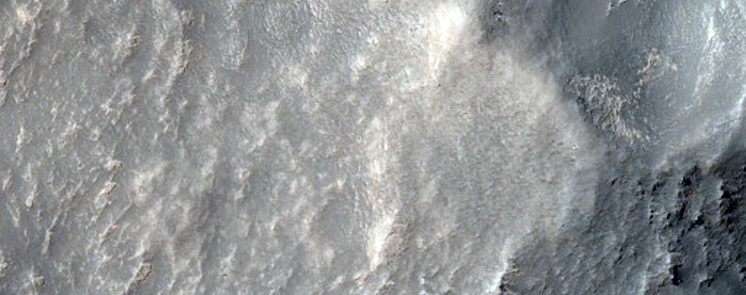 Degraded Crater Ridges in Claritas Fossae East of Caxias Crater
