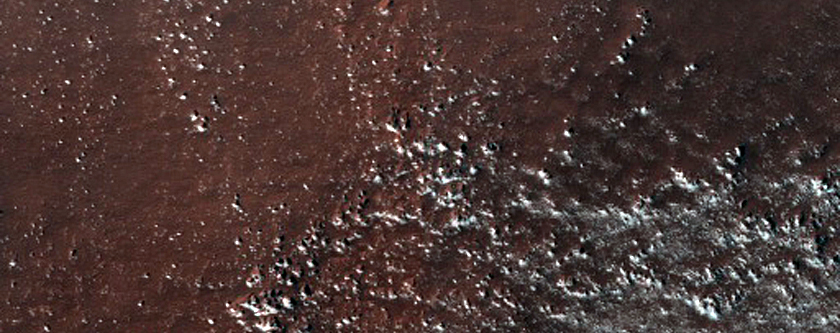 Central Peak of Impact Crater

