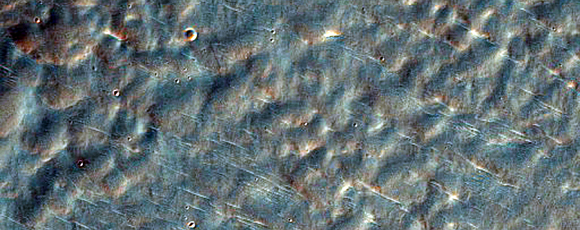 Scarp in Crater Fill Material
