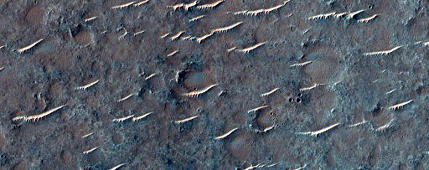 Landforms North of Huygens Crater
