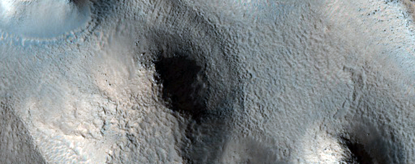 Knobby Terrain Near Highland-Lowland Boundary
