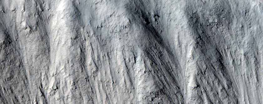 Steep Slope Outside Eastern Gale Crater

