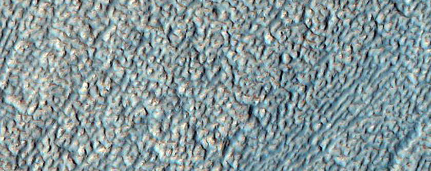 Surface Features of Debris Apron in Deuteronilus Mensae
