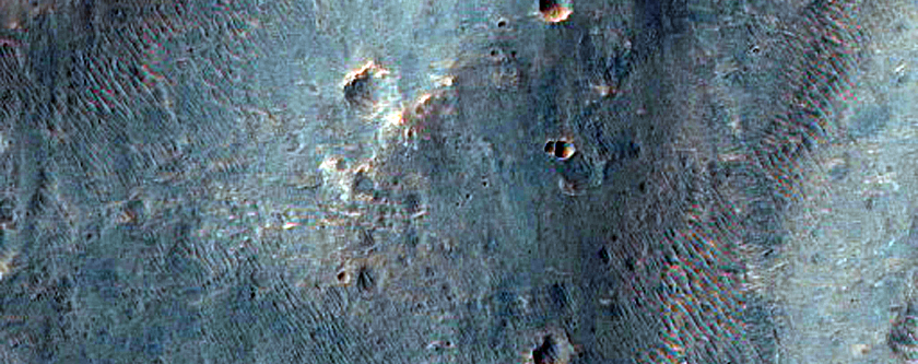 Channel North of Eberswalde Crater
