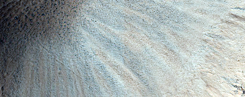 Crater in Daedalia Planum

