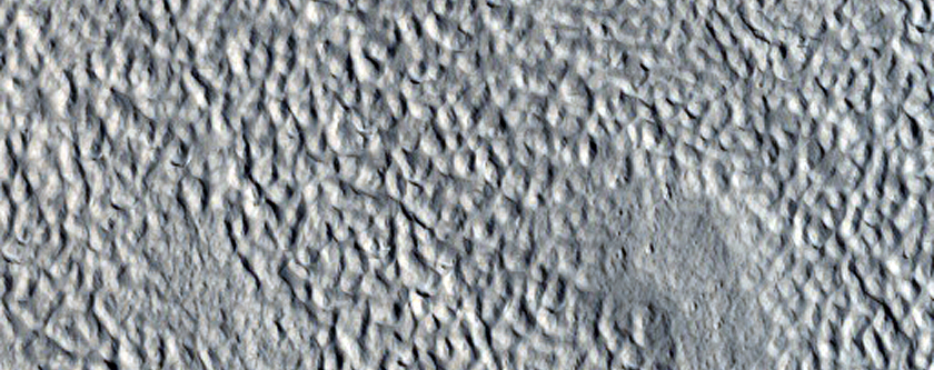 Linear Features in Valley South of Moreux Crater
