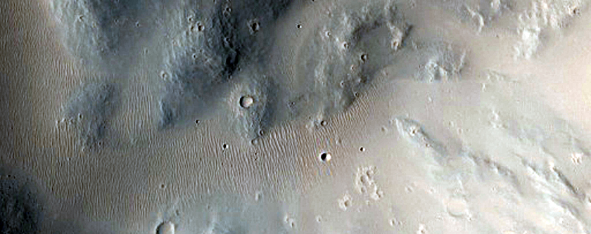 Double Crater Bright in Night Infrared
