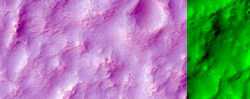 Channel with Smaller Channel Near Anseris Mons
