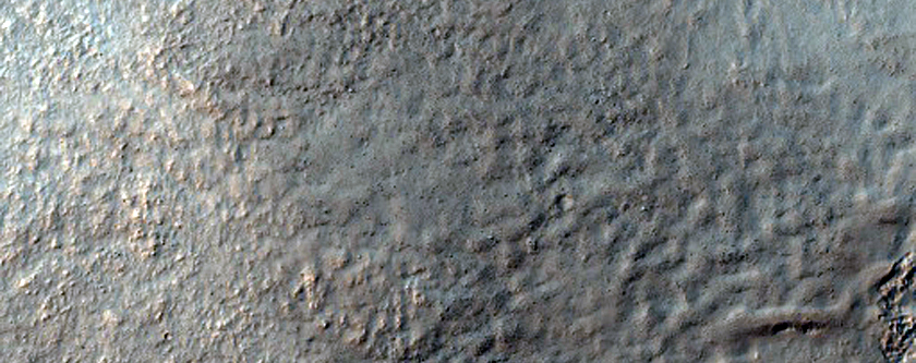 Terrain Sample on Rim of Helmholtz Crater
