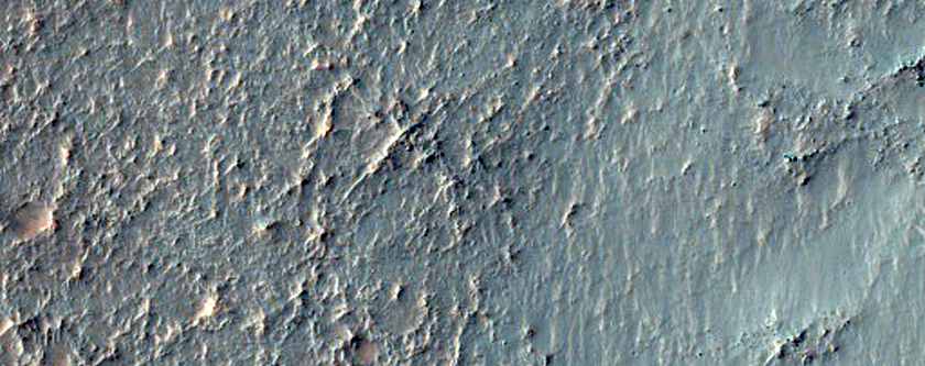 Eroded Crater Near Newton Crater
