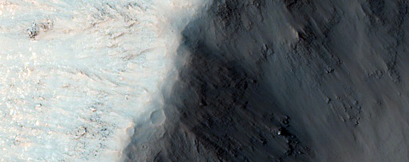 Monitor Southern Slopes of Coprates Chasma Ridge
