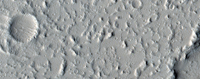 Sample of Large Lava Flows West of Tharsis Tholus
