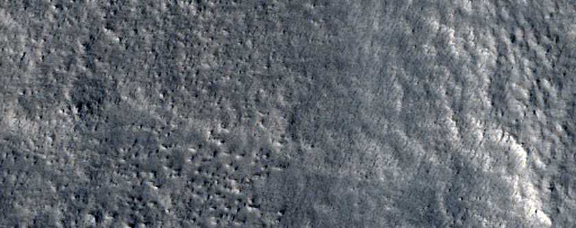 Lava Flows West of Alba Mons
