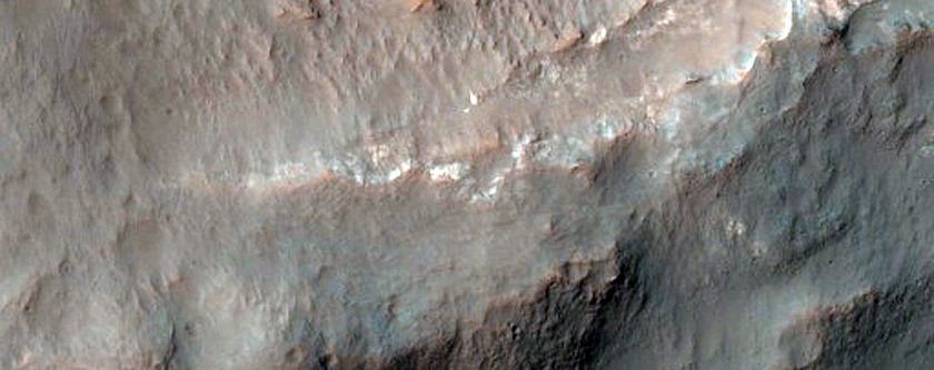 Crater with Steep Slopes
