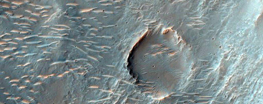 Crater Bright in Night Infrared
