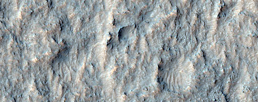 Rocky Deposits on Floor of Roemer Crater
