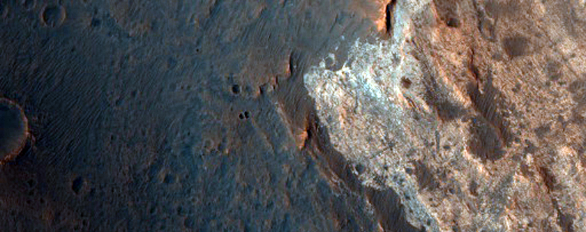 Light Outcrop Near Mawrth Vallis

