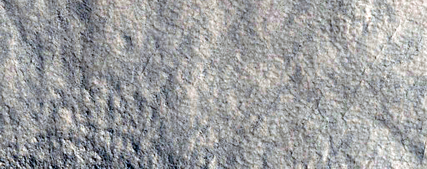Crater and Mantling Material
