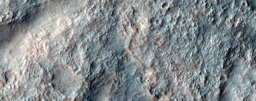 Channels in Crater Ejecta in Hellas Planitia
