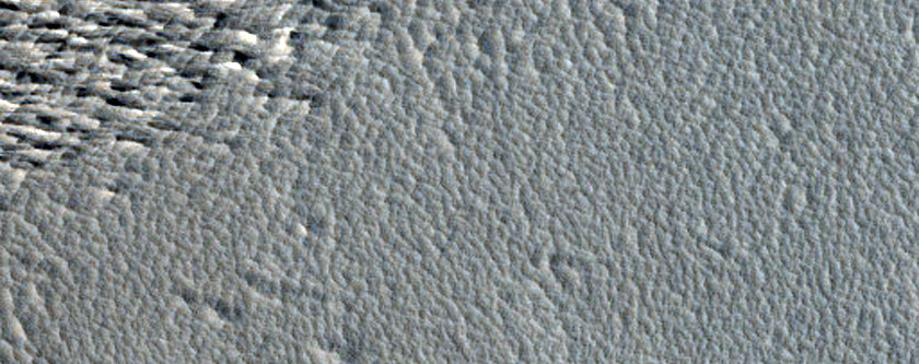 Crater in Northern Amazonis Planitia
