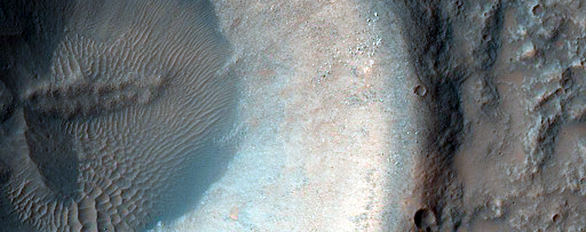 Crater with Distinct Infrared Signature
